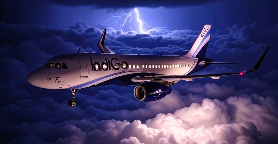 indigo delhi srinagar flight hailstorm route denied