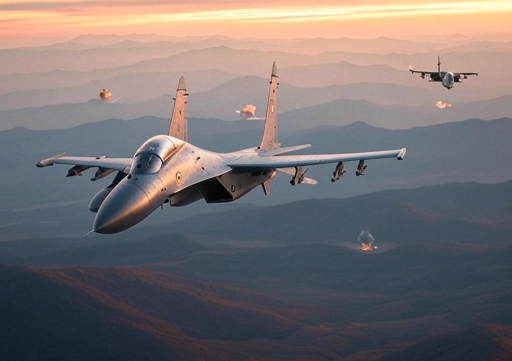 Air Force jets flying