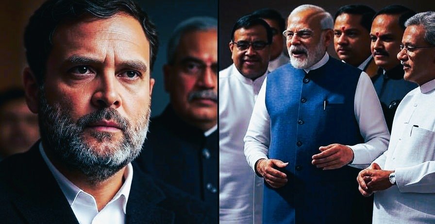 Rahul Gandhi and BJP leaders